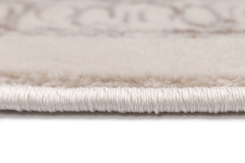 Madison Ivory And Grey Traditional Distressed Runner Rug
