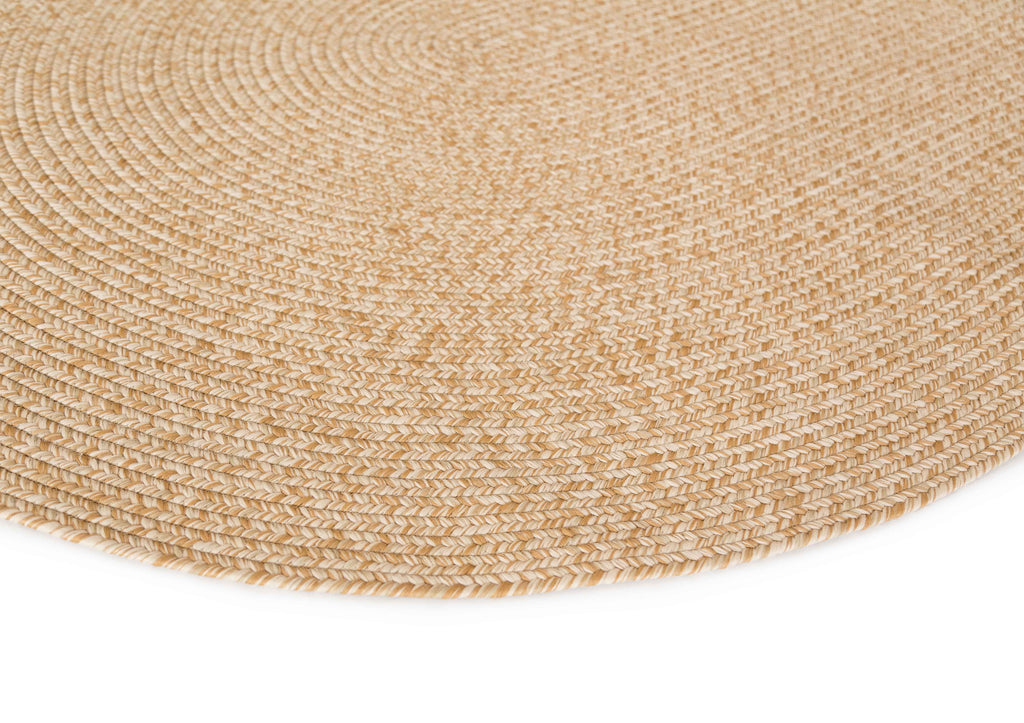 Malia Beige Braided Flatweave Indoor Outdoor Oval Rug