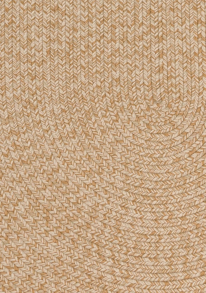 Malia Beige Braided Flatweave Indoor Outdoor Oval Rug
