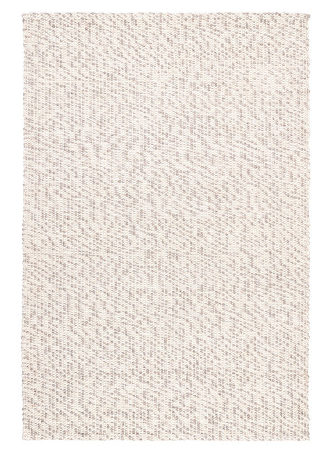 Mallory Marbled Cream and Grey Chunky Wool Rug