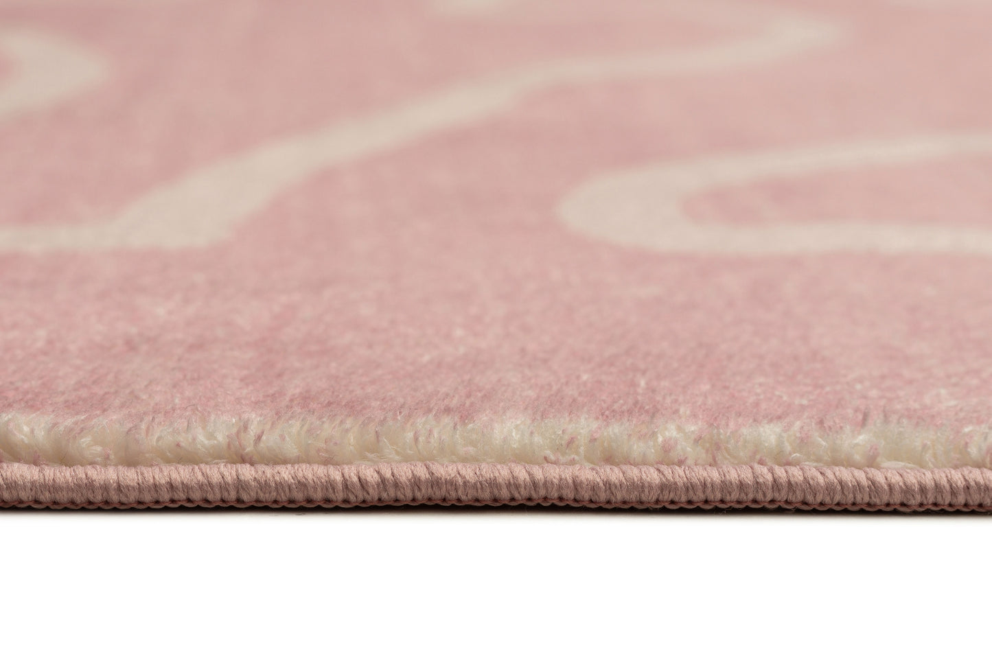 Manuela Pink Hand Drawn Washable Rug