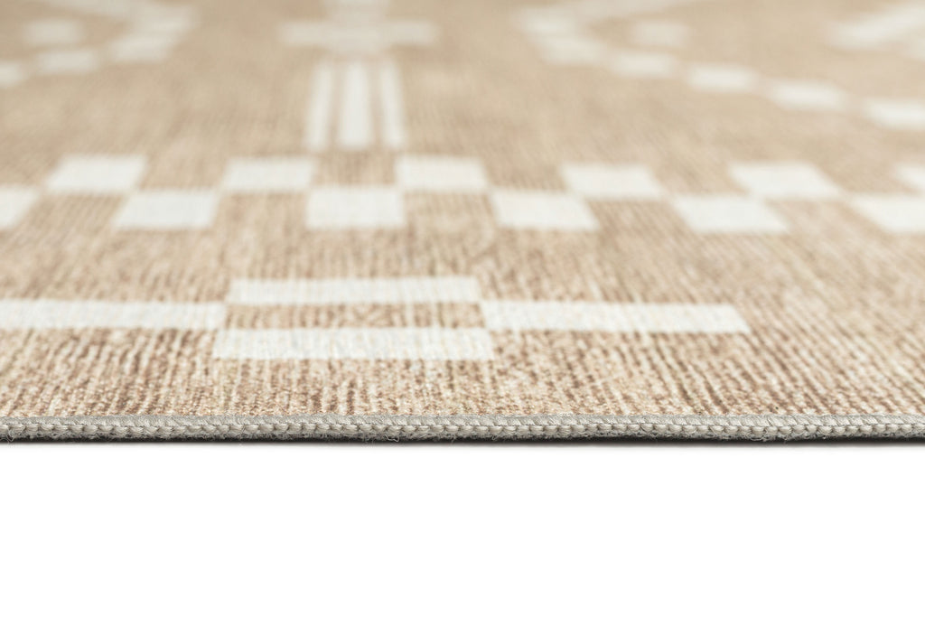Marga Beige Ivory Indoor Outdoor Washable Rug