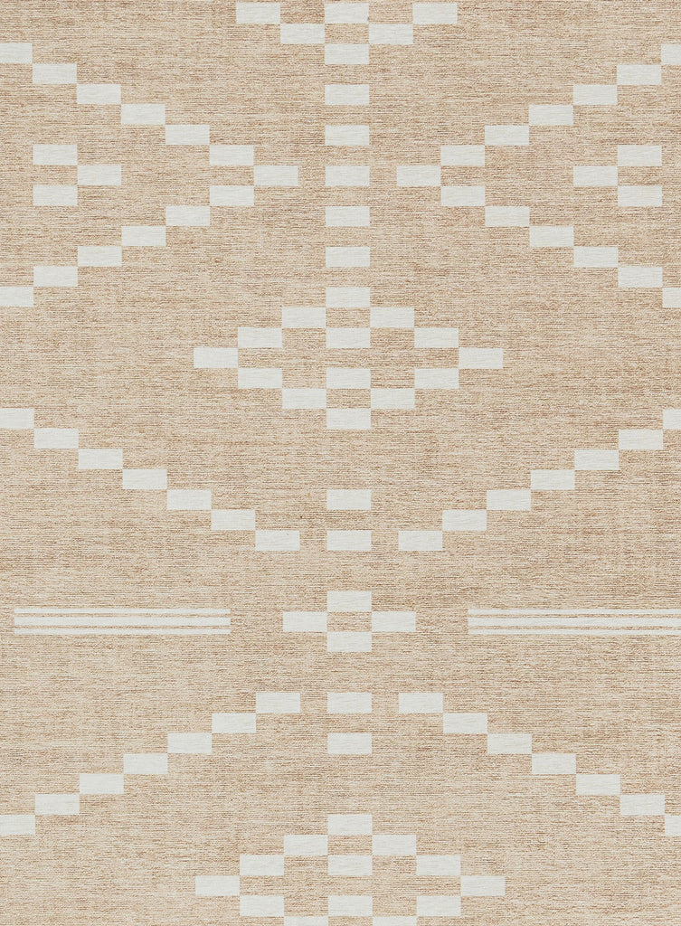 Marga Beige Ivory Indoor Outdoor Washable Rug