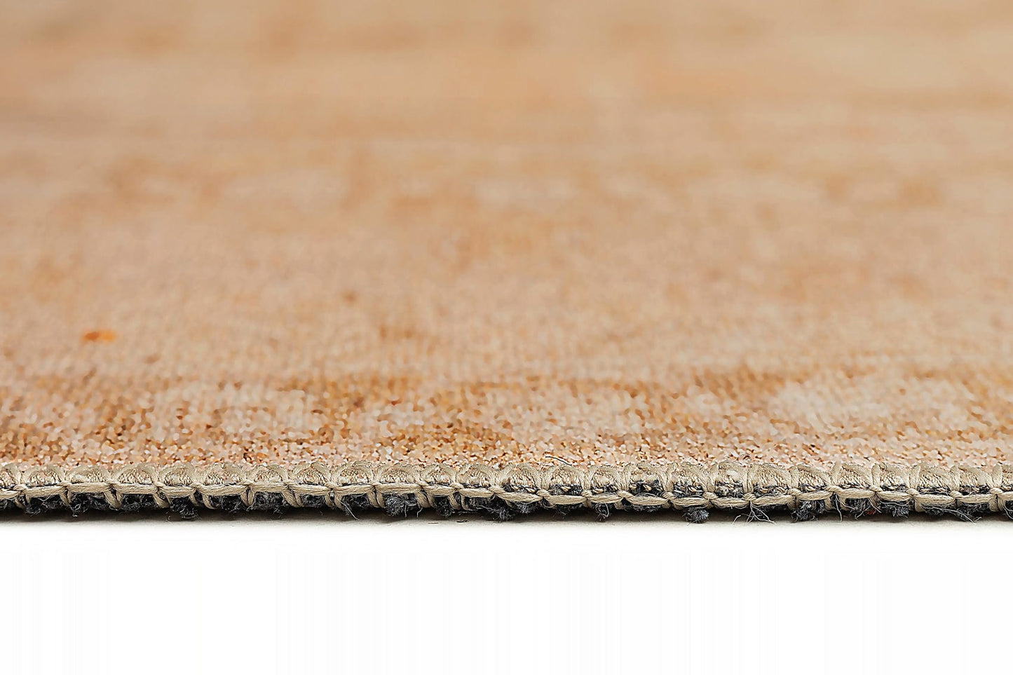 Mariana Cream and Peach Medallion Washable Rug