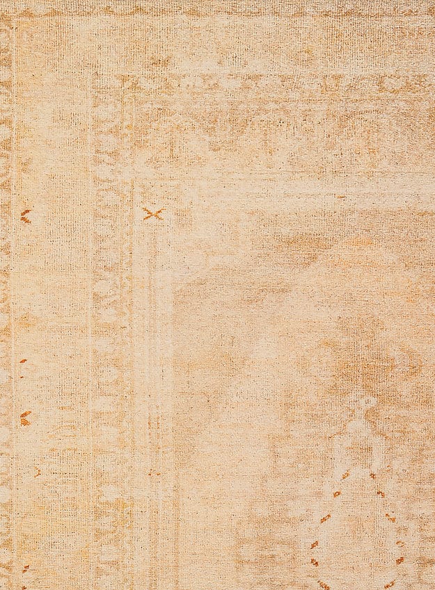 Mariana Cream and Peach Medallion Washable Rug