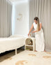 Marika Cream and Beige Yin Yang Cotton Washable Rug