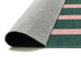Marilyn Deep Forest Green and Blush Pink Striped Indoor Outdoor Rug