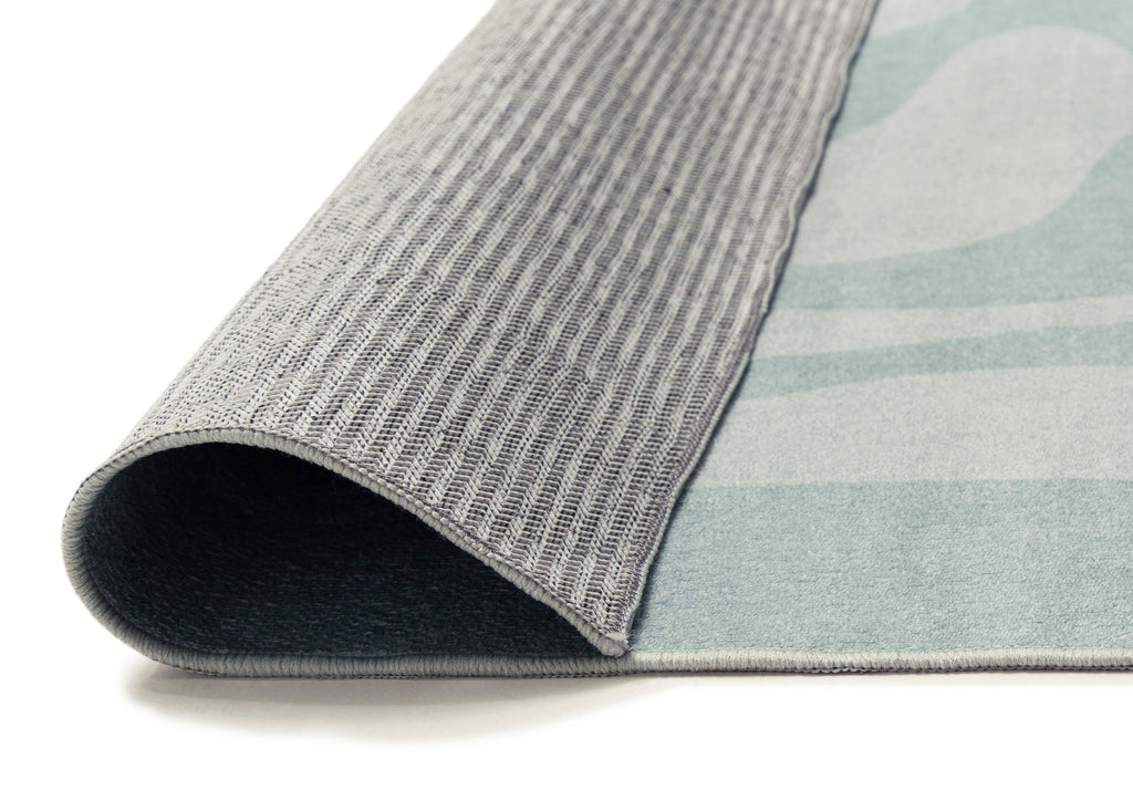 Marion Blue Botanical Washable Rug