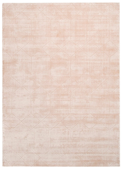 Melinda Pink Geometric Viscose Rug