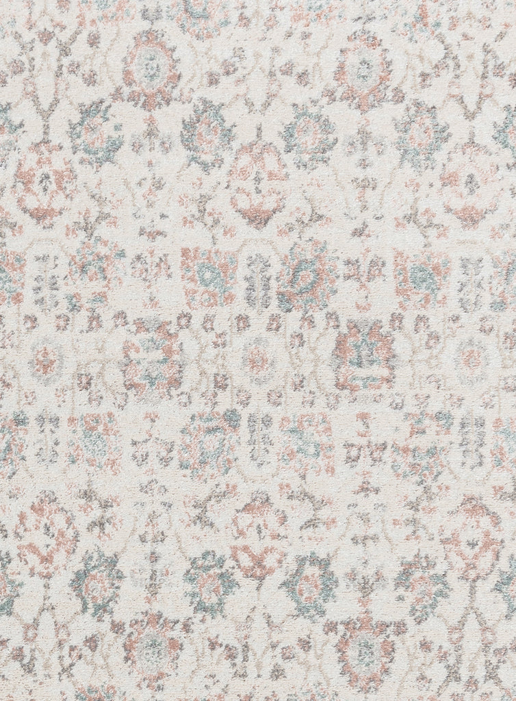 Melrose Cream and Pink Traditional Rug