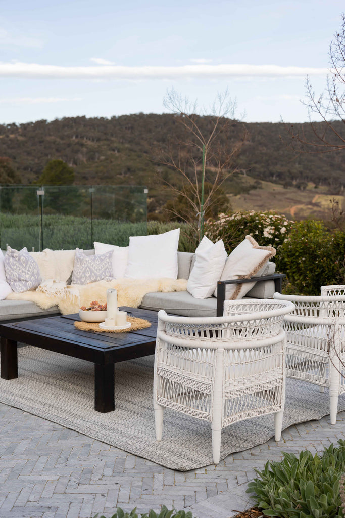 Mika Grey Braided Flatweave Indoor Outdoor Rug