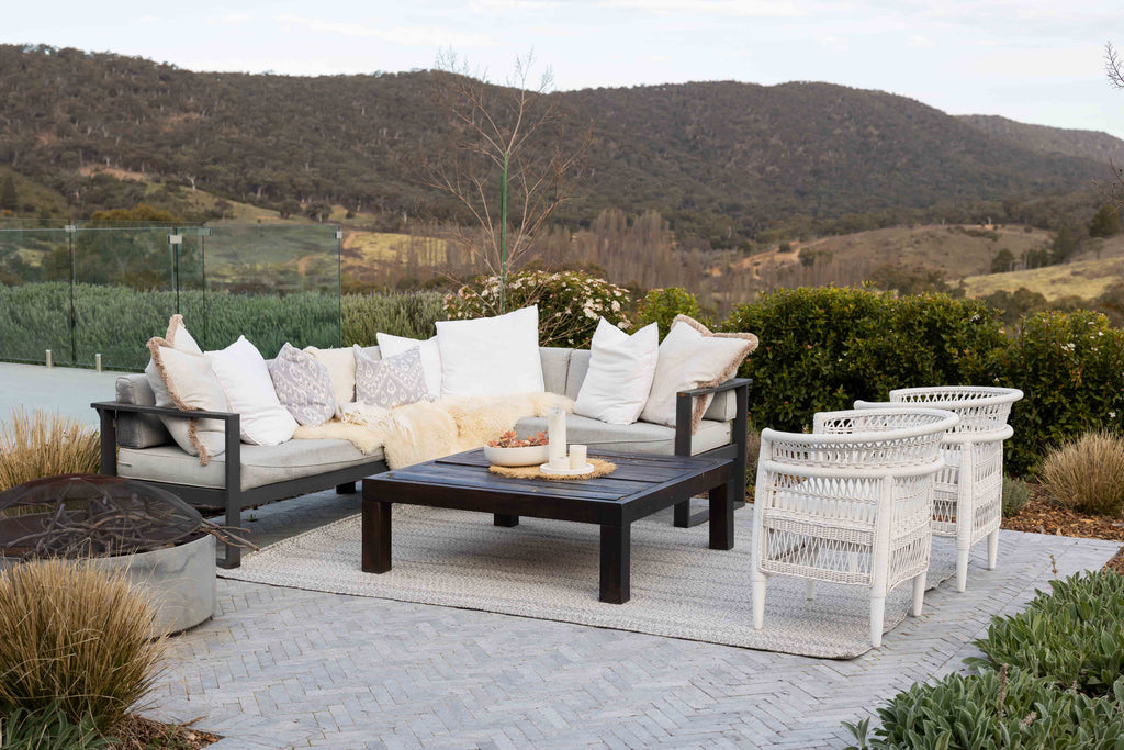 Mika Grey Braided Flatweave Indoor Outdoor Rug