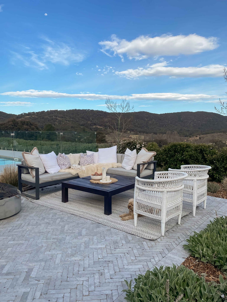 Mika Grey Braided Flatweave Indoor Outdoor Rug