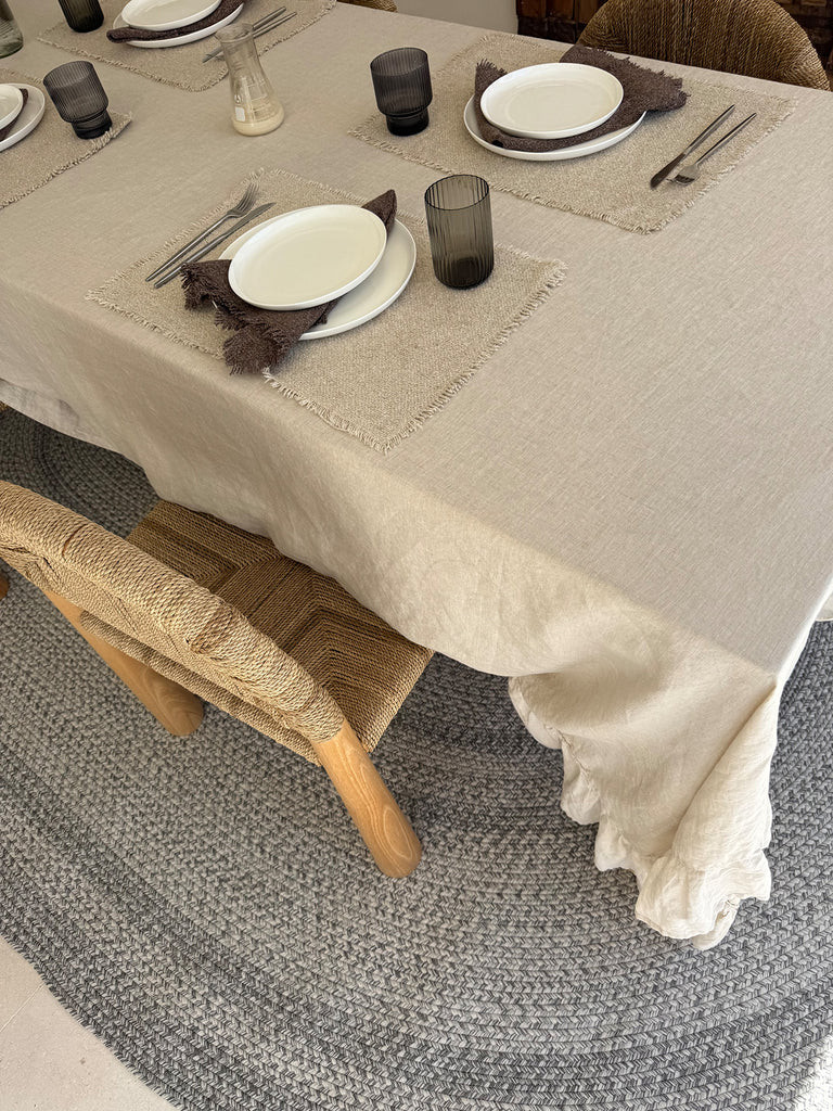 Mika Grey Braided Flatweave Indoor Outdoor Oval Rug