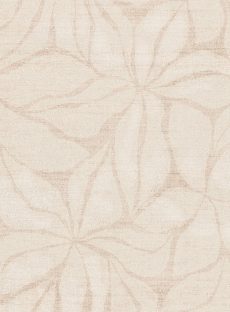 Minar Beige Botanical Washable Rug