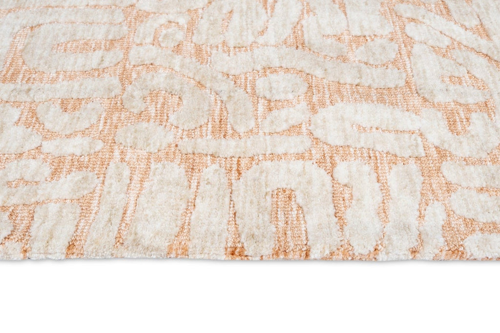Miranda Peach and Cream Transitional Tribal Rug