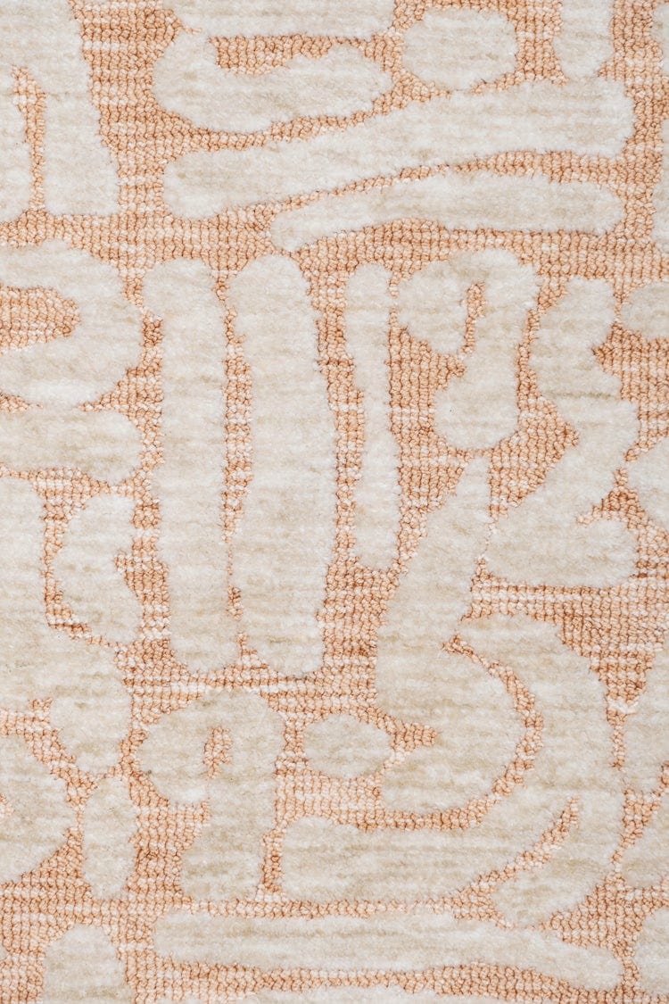 Miranda Peach and Cream Transitional Tribal Rug