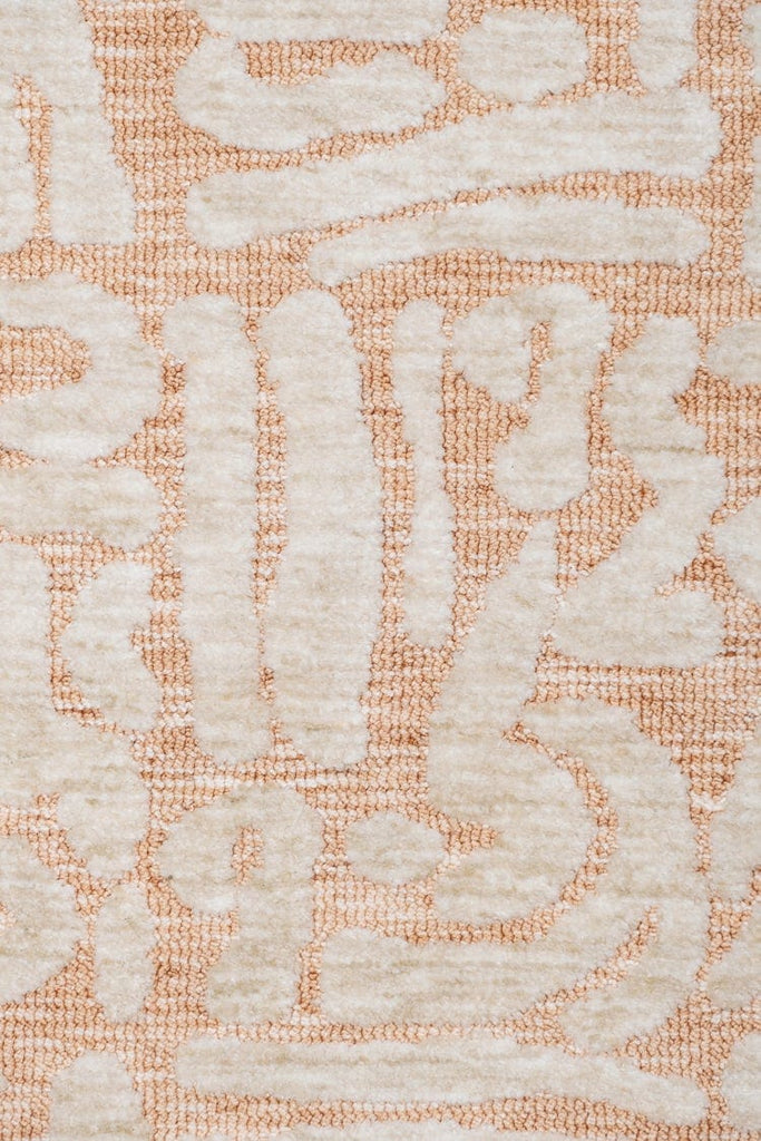 Miranda Peach and Cream Transitional Tribal Rug