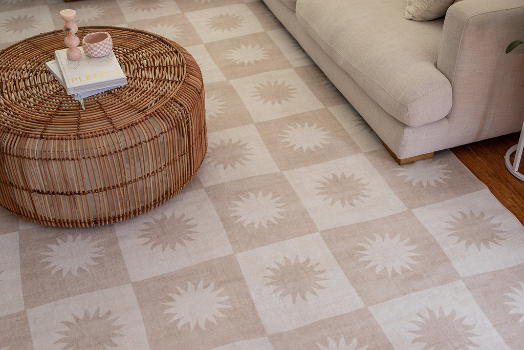 Mona Light Beige Washable Rug