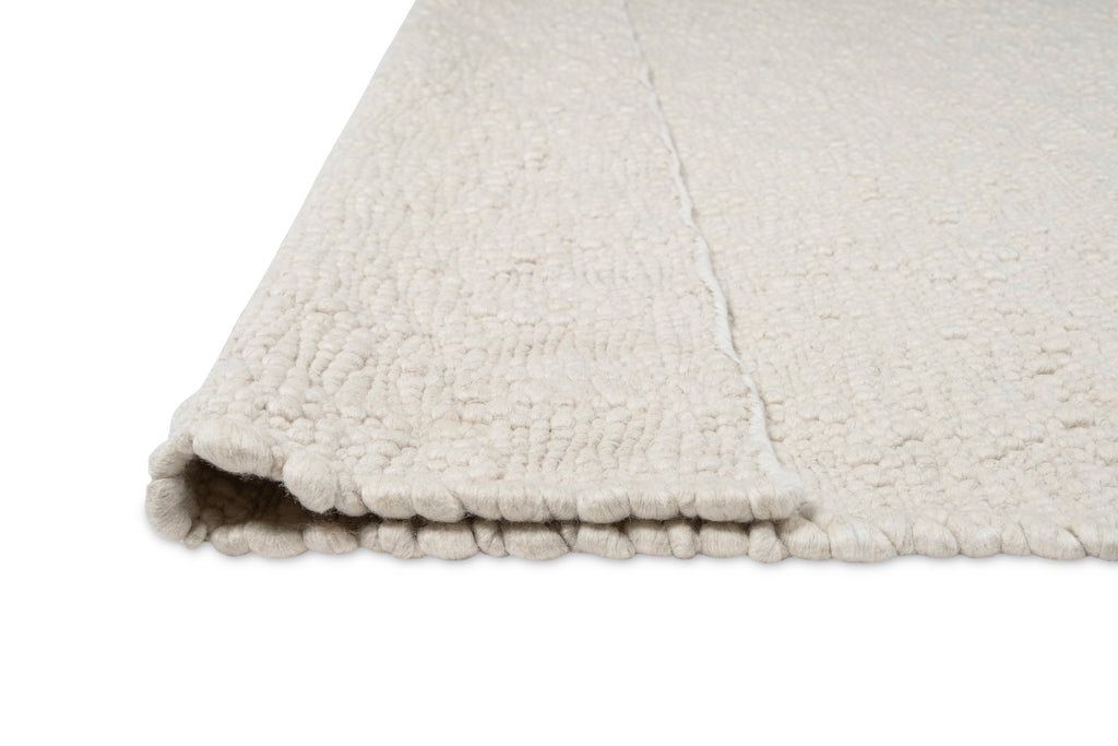 Monti Cream Textured Handmade Wool Rug