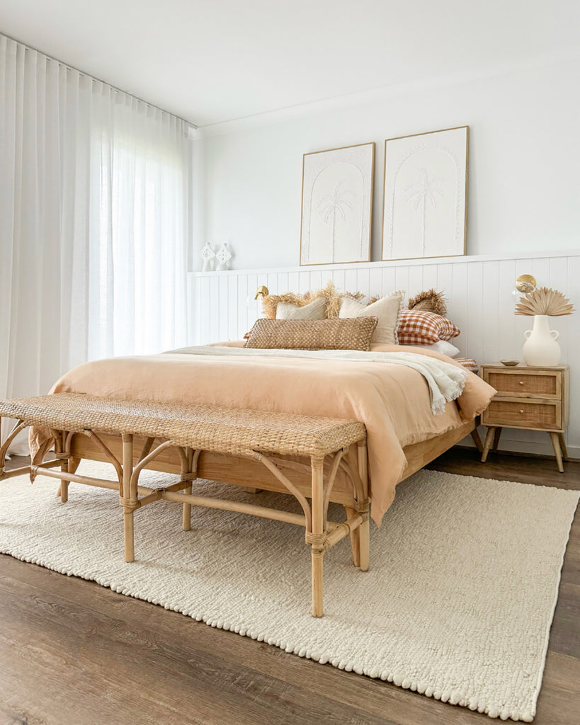 Monti Cream Textured Handmade Wool Rug