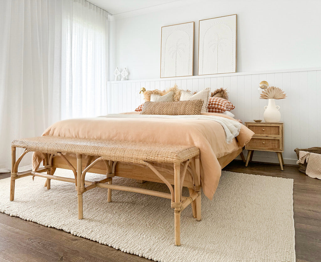 Monti Cream Textured Handmade Wool Rug