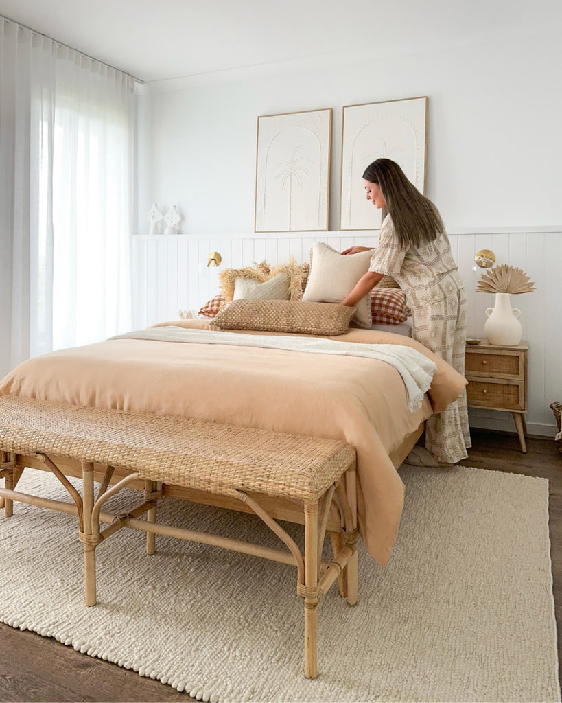 Monti Cream Textured Handmade Wool Rug