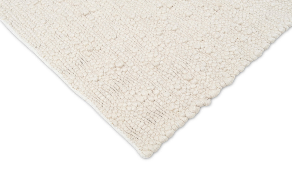 Monti Cream Textured Handmade Wool Rug