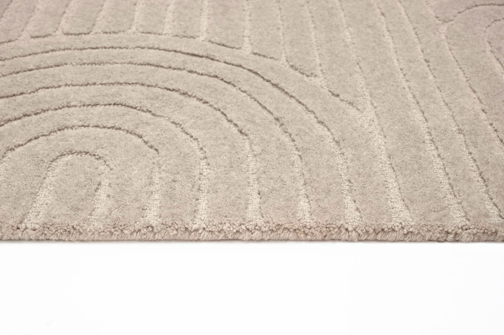 Moraya Beige Rainbow Hand-Tufted Rug