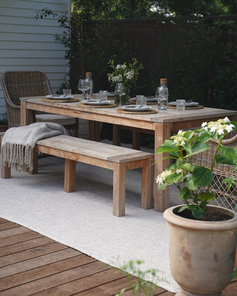 Nadine Beige Looped Indoor Outdoor Rug