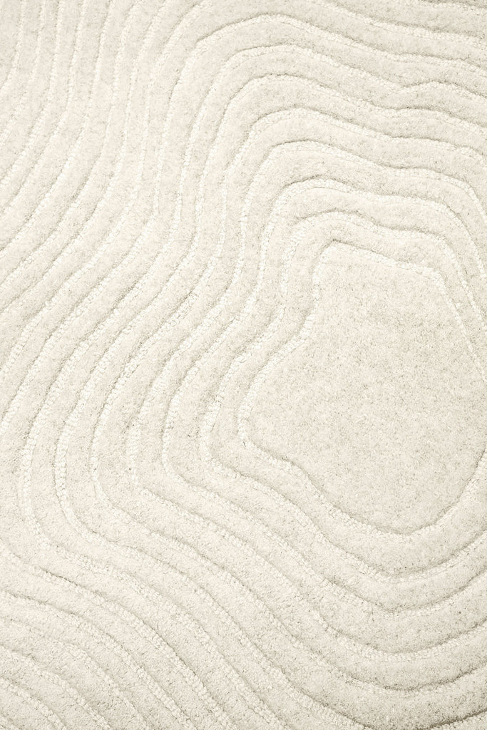 Nafiya Cream Modern Hand-Tufted Wool Rug