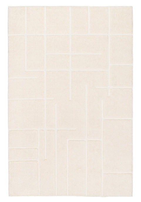 Nalu Ivory Geometric Rug