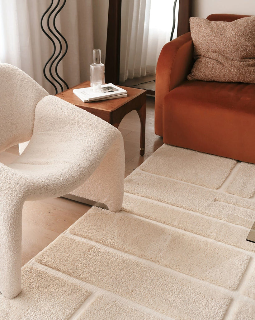 Nalu Ivory Geometric Rug