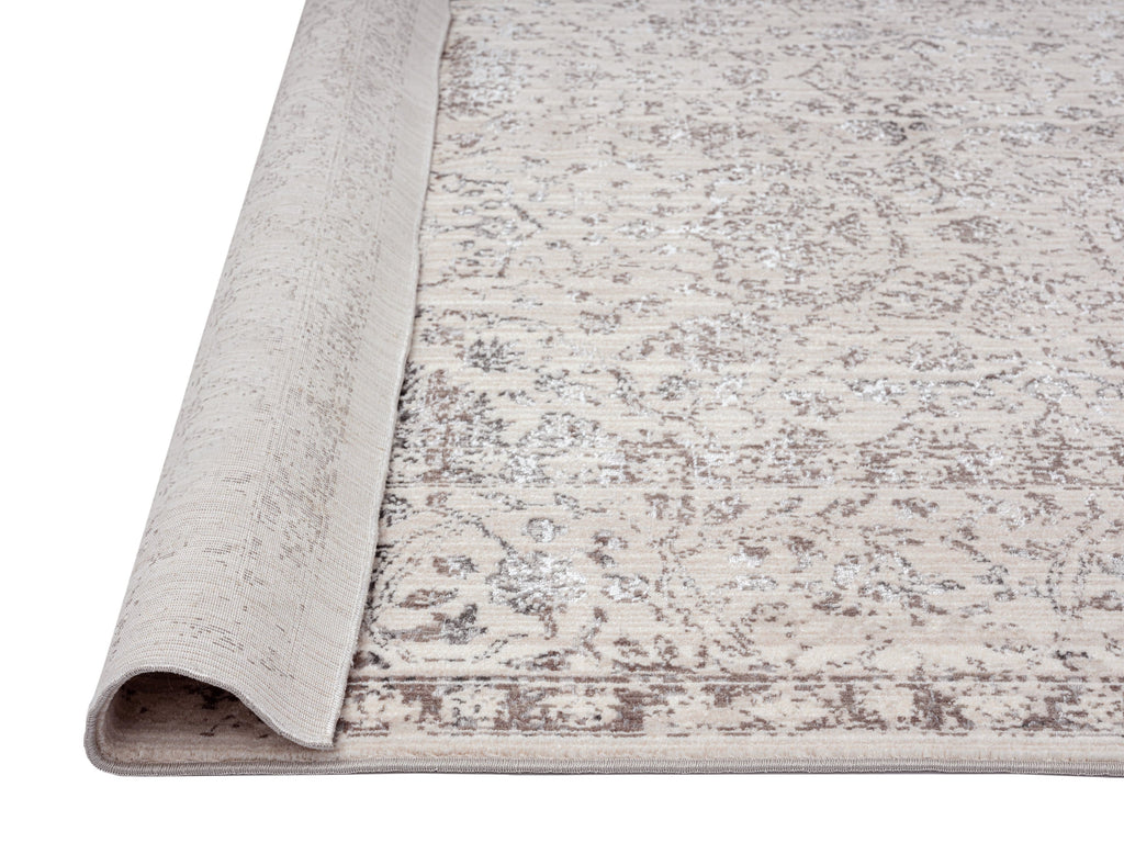 Natasha Cream And Silver Grey Traditional Floral Rug *NO RETURNS UNLESS FAULTY