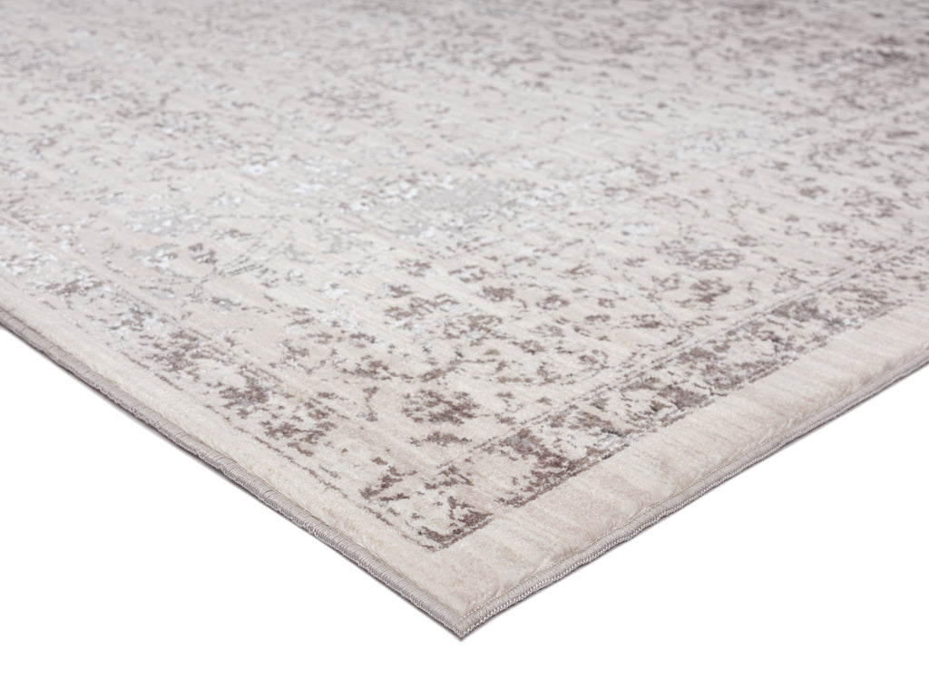 Natasha Cream And Silver Grey Traditional Floral Rug *NO RETURNS UNLESS FAULTY