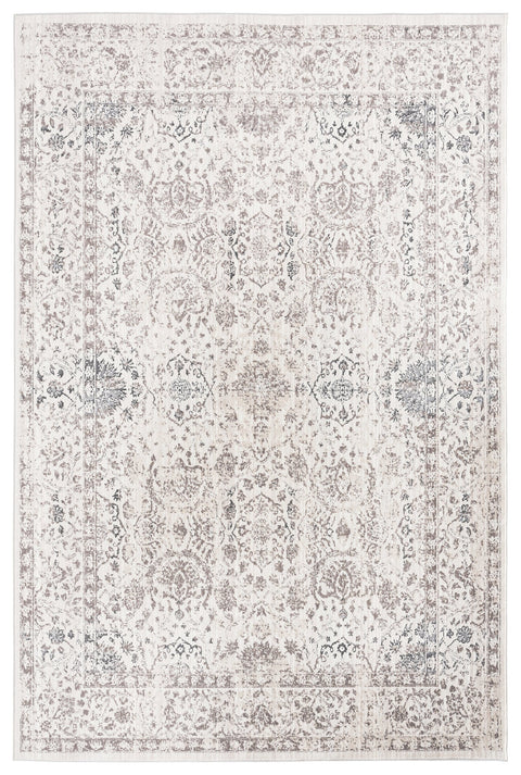 Natasha Cream And Silver Grey Traditional Floral Rug *NO RETURNS UNLESS FAULTY