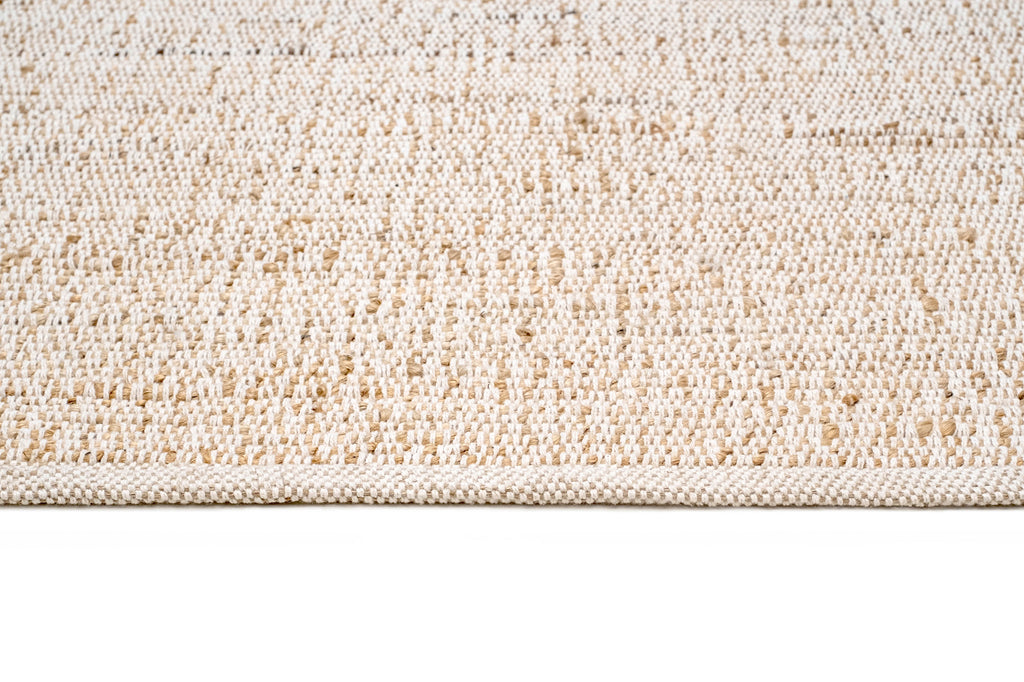 Naveya Natural Flatweave Jute and Cotton Rug