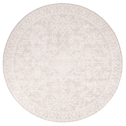 Neci Neutral Cream Plush Rollie Pollie Round Playmat