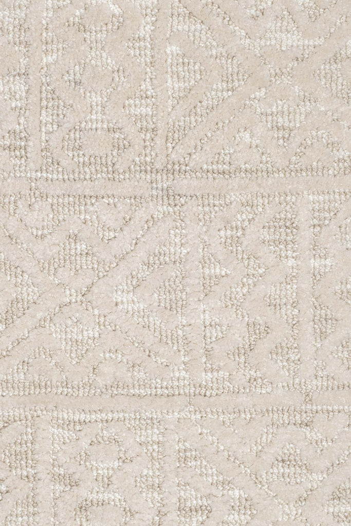 Neewa Beige and Ivory Tribal Transitional Rug