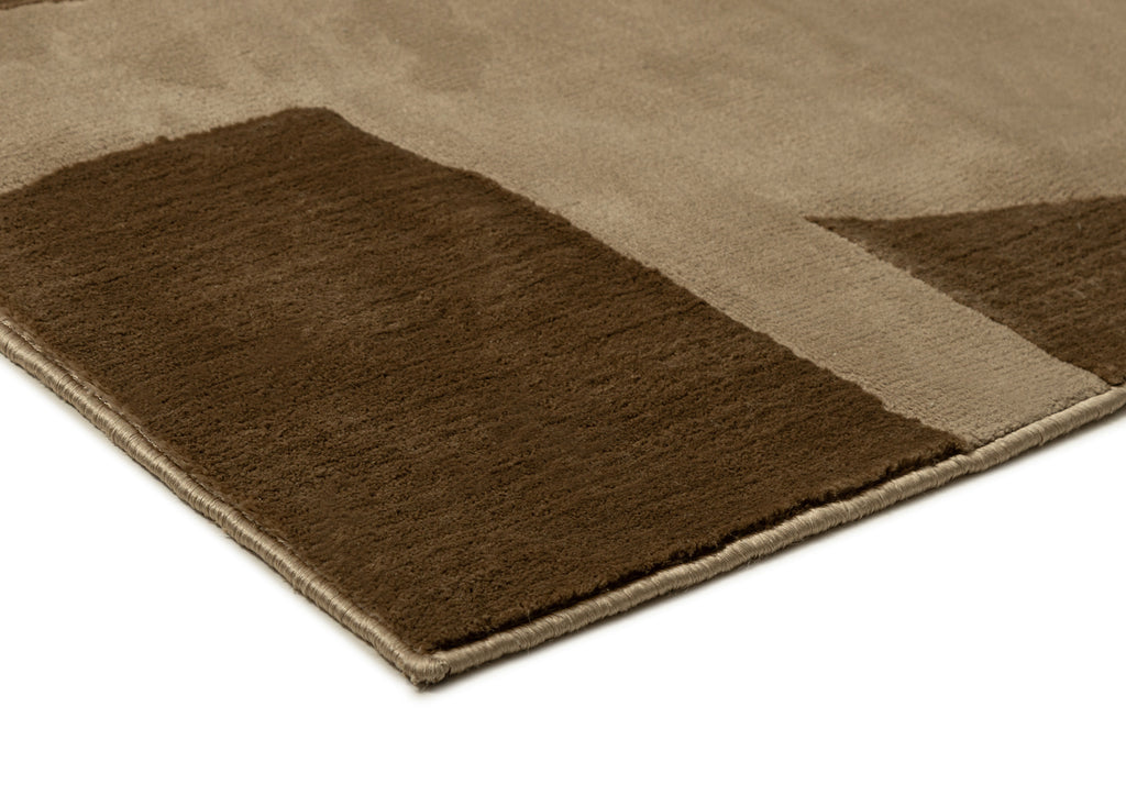 Nezar Brown Geometric Rug