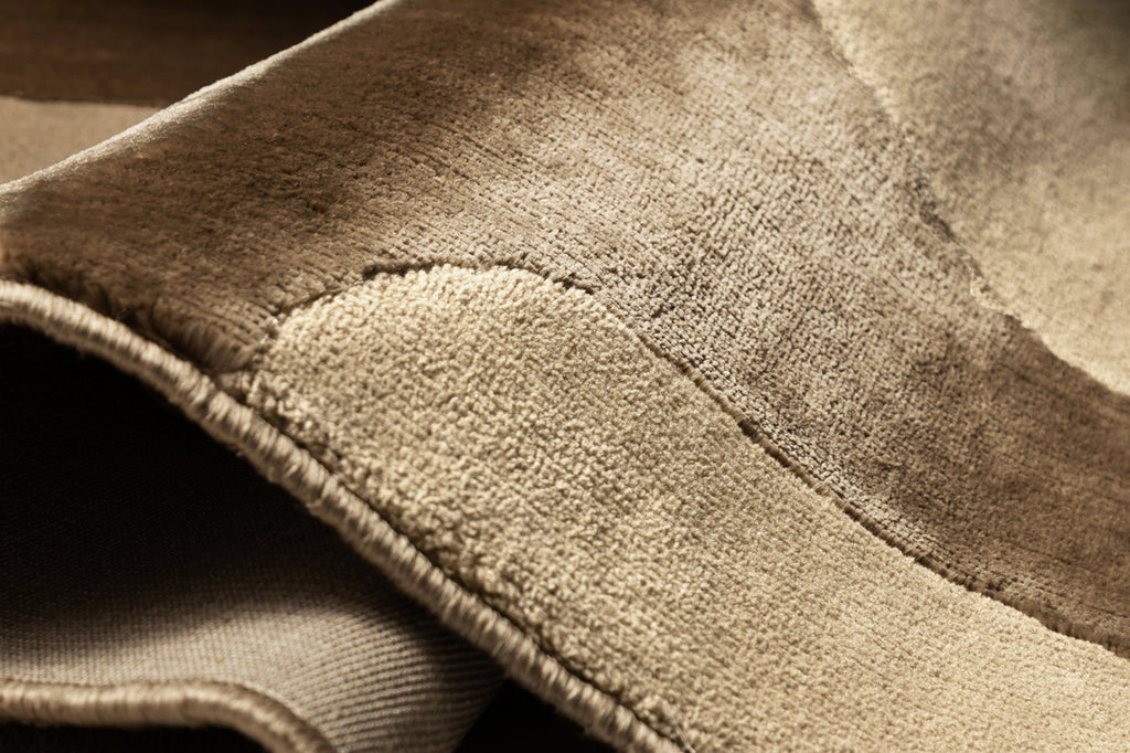 Nezar Brown Geometric Washable Rug