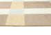 Nice Beige Sand and Sky Blue Checkered Indoor Outdoor Rug