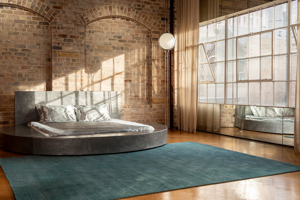 Nico Turquoise Handwoven Rug