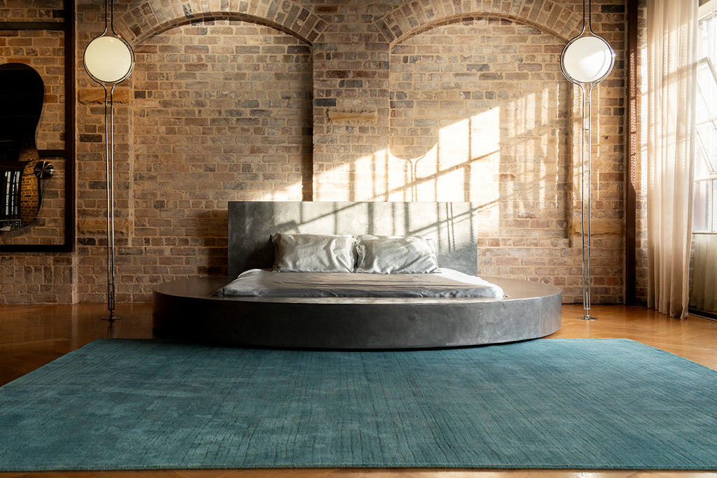 Nico Turquoise Handwoven Rug