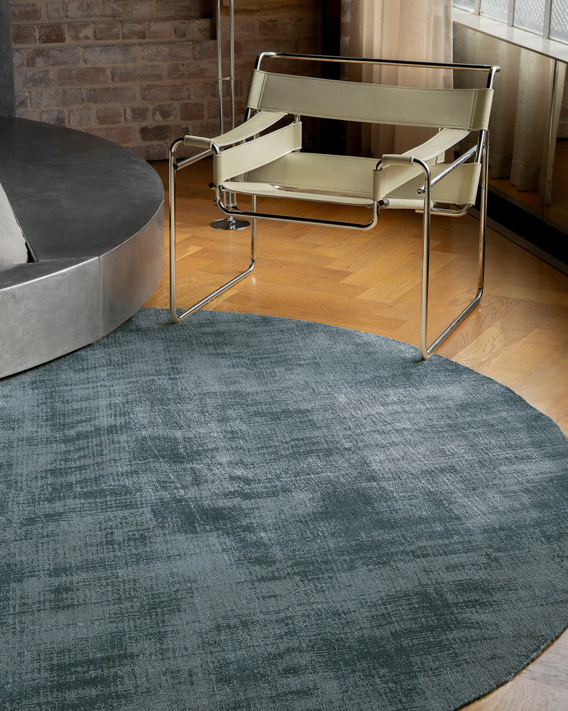 Nico Turquoise Handwoven Round Rug