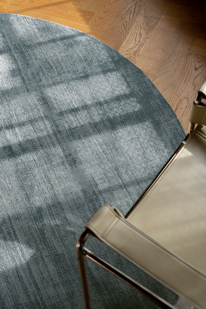 Nico Turquoise Handwoven Round Rug