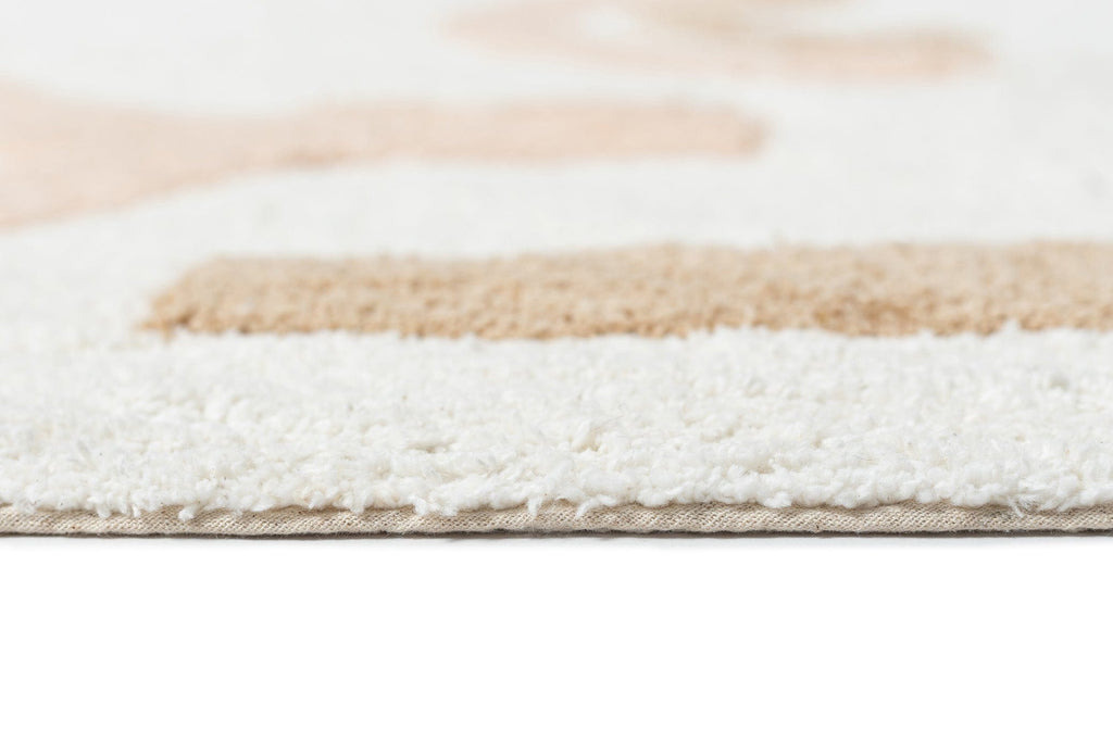 Nikita Peach Brown Desert Cotton Washable Rug