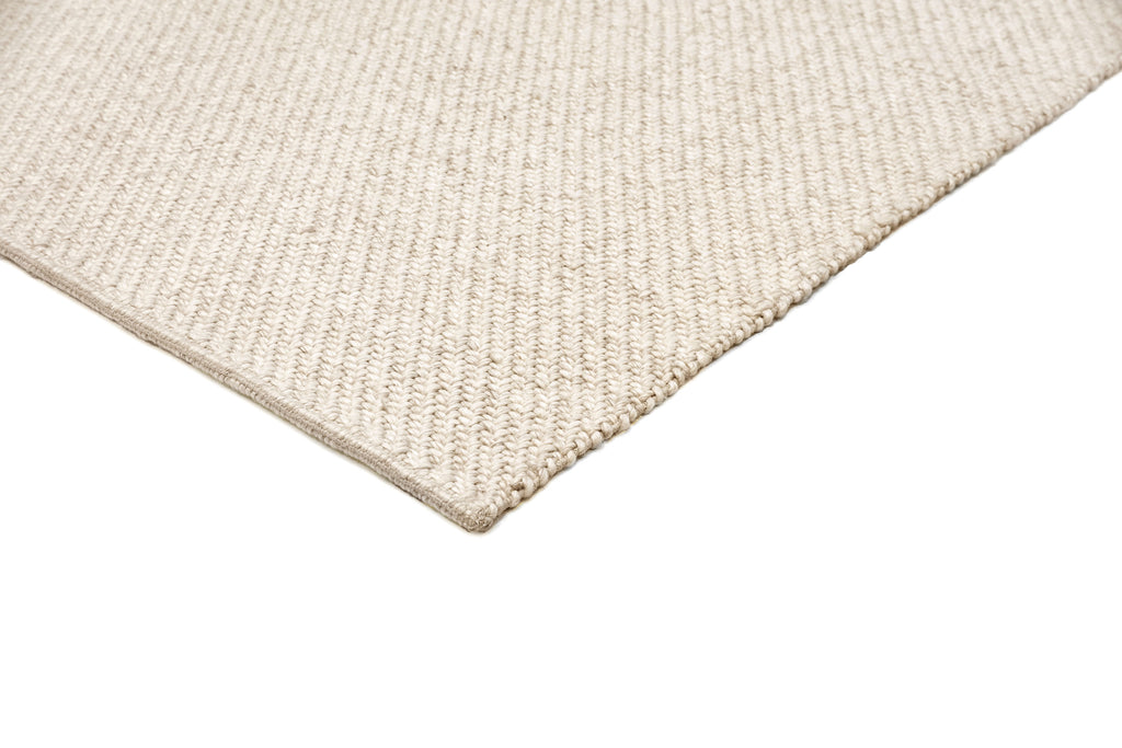 Noemie Cream and Beige Chunky Wool Rug