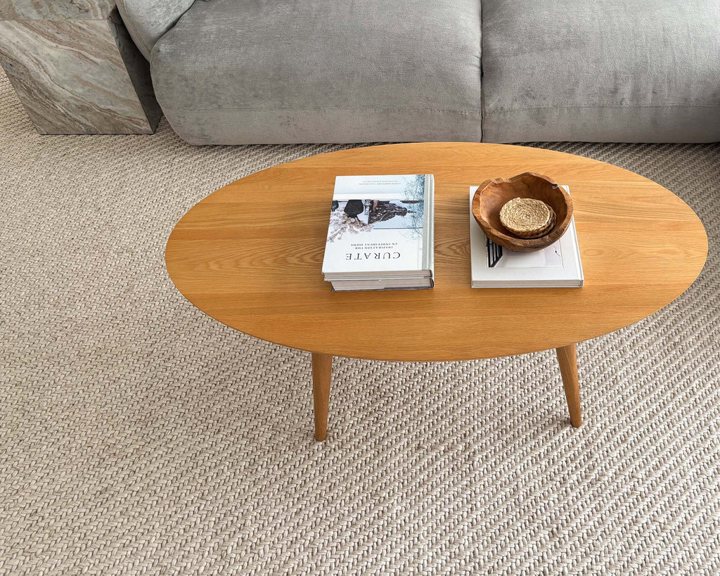 Noemie Cream and Beige Chunky Wool Rug