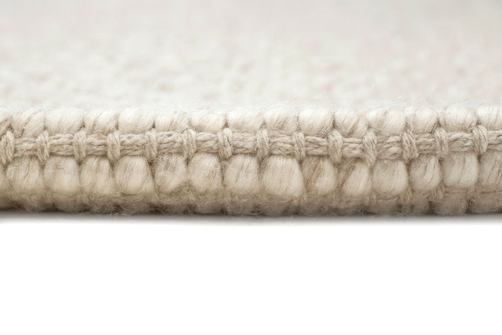Noemie Cream and Beige Chunky Wool Rug